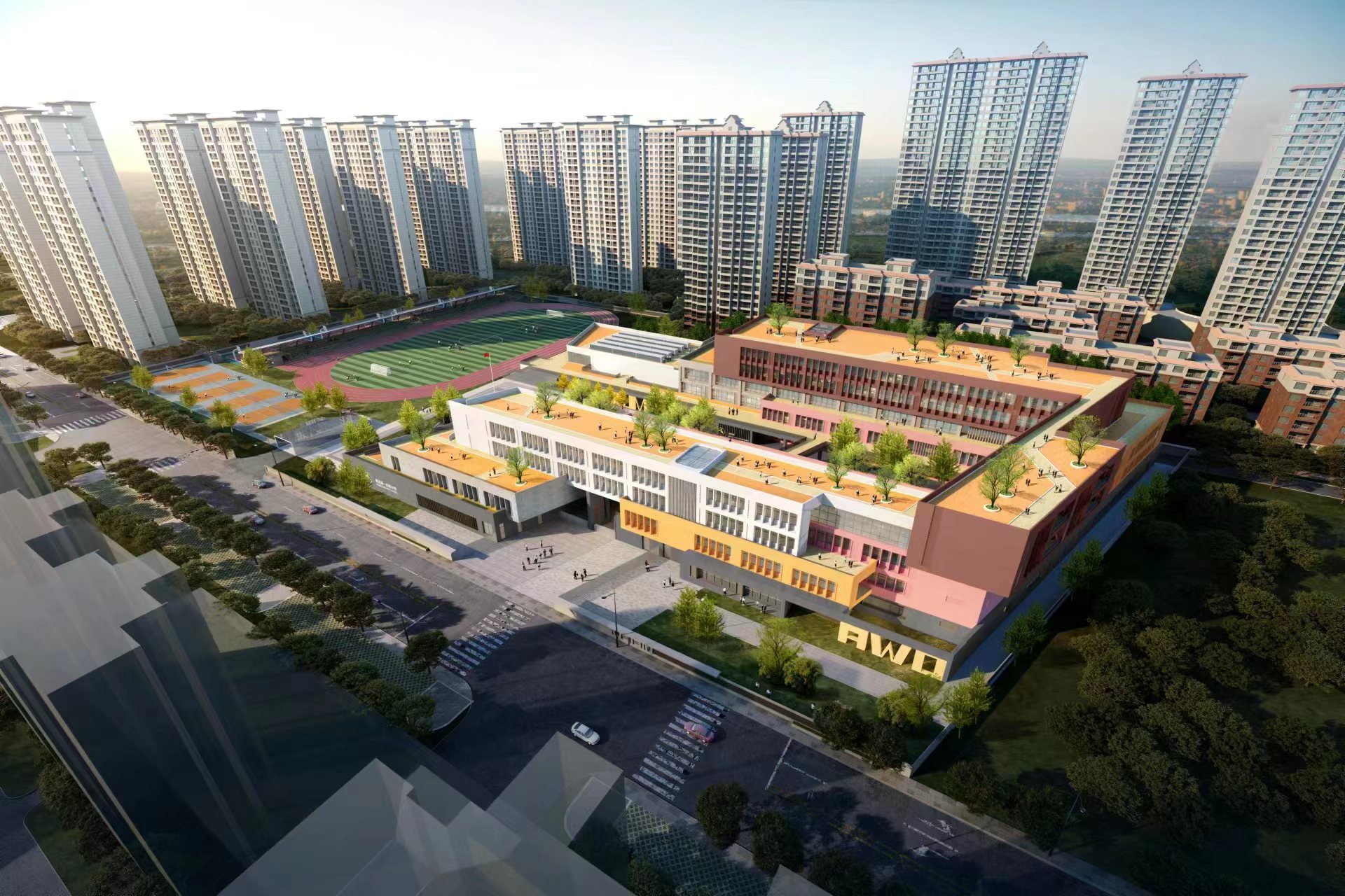 渭滨区第一初级中学建设项目效果图.jpg